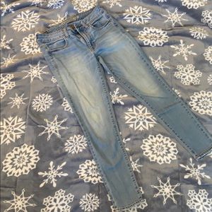 American eagle light wash jeggings